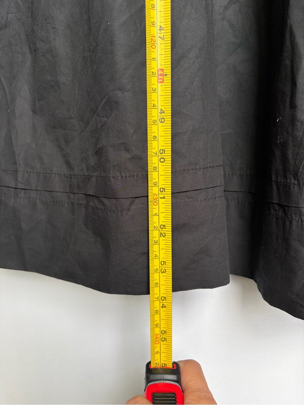 Quince 100% Organic Cotton Poplin Tiered Maxi Dress Black Sz XL Chic NWT - Picture 6 of 14